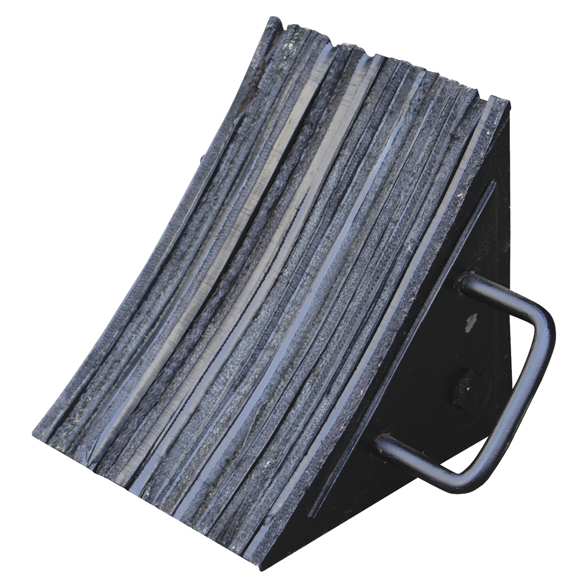Vestil Laminated Rubber Wheel Chock - 8in.W x 8in.D x 8in.H, Weather-Resistant, Model# LWC-15